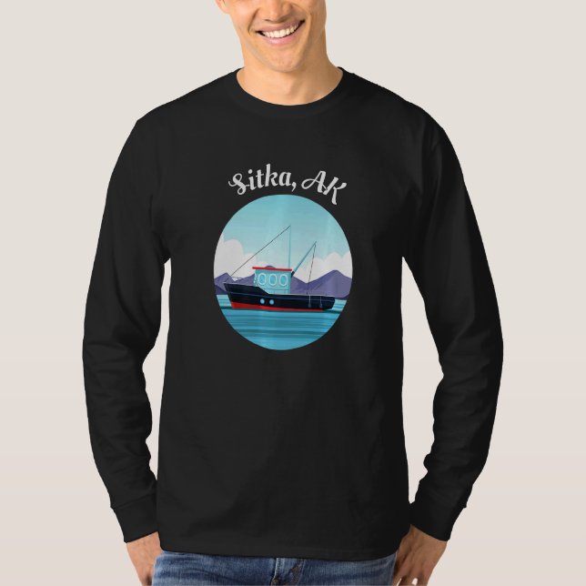 Camiseta Pescador de Sitka Alaska (Anverso)