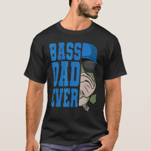 Camiseta Pescador de trasero papá pescador pescador negro