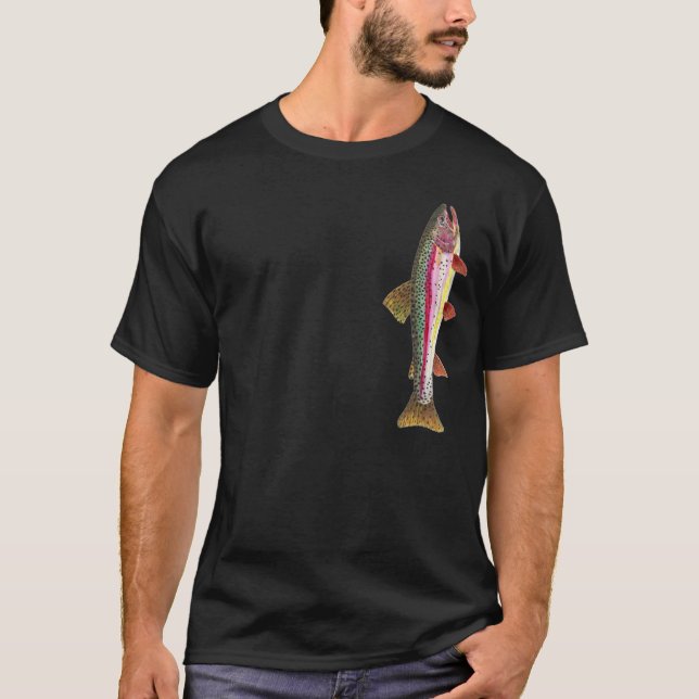 Camiseta Pescador de trucha arco iris (Anverso)