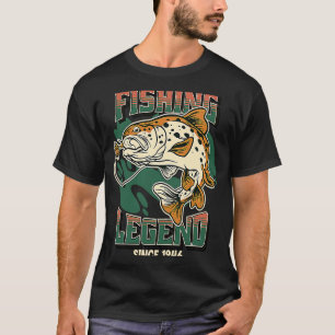 Camiseta Pescador de trucha de leyenda pesquera desde 1946