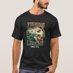 Camiseta Pescador de trucha de leyenda pesquera desde 1976