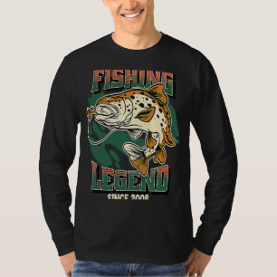 Camiseta Pescador de trucha de leyenda pesquera desde 2008