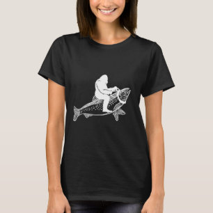 Camiseta Pescador de trucha pescadora de pata sasquatch