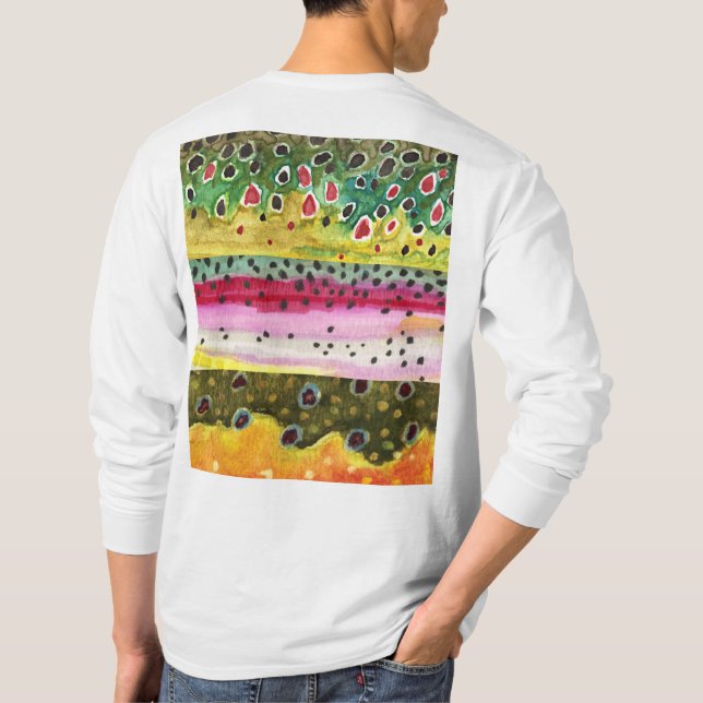 Camiseta Pescador de truchas (Reverso)