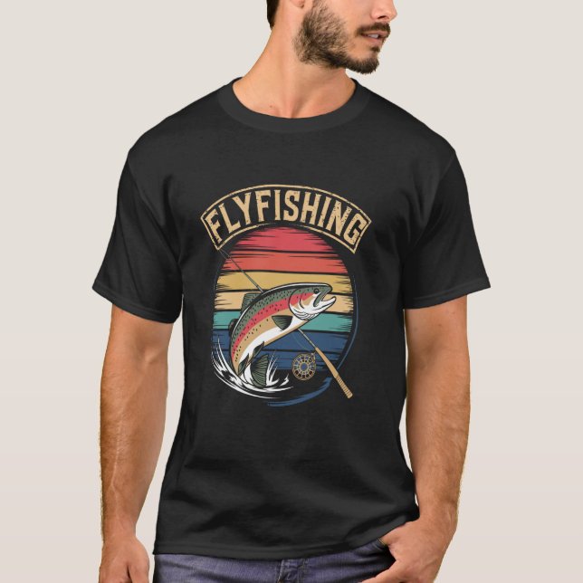 Camiseta Pescador de truchas con mosca (Anverso)