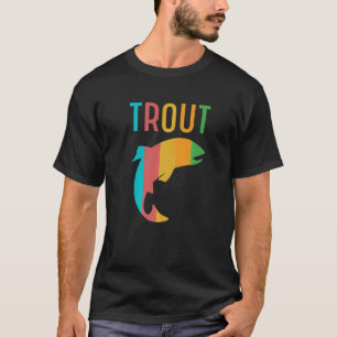 Camiseta Pescador de truchas volador de peces permanece tru