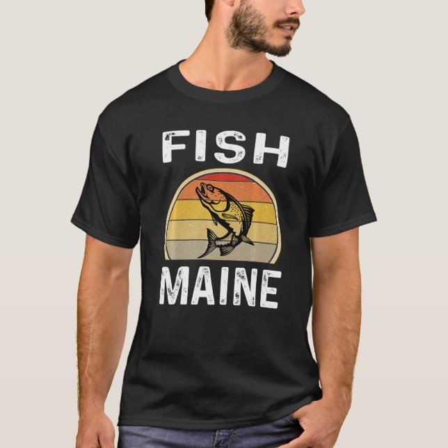 Camiseta Pescador de vacaciones de pesca de salmón (Anverso)