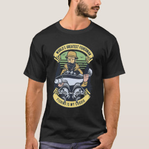 Camiseta Pescador debajo del agua