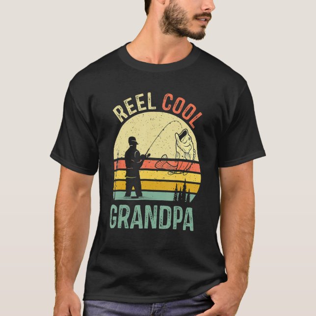 Camiseta Pescador del abuelo de Guay Reel Papi Fiesta del D (Anverso)