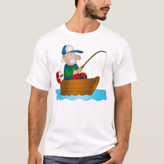 Camiseta Pescador del dibujo animado