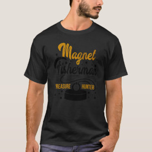 Camiseta Pescador del imán atesoró a cazador de pesca de la