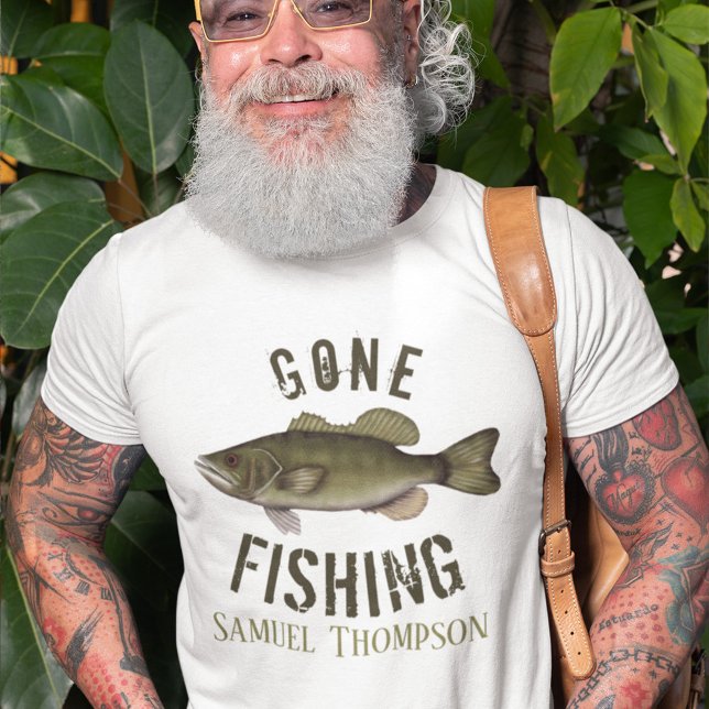 Camiseta Pescador desaparecido Personalizado De La Pesca Po (Subido por el creador)