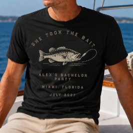 Camiseta Pescador Divertido Fiesta de Soltero de Pesca Pers