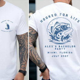 Camiseta Pescador Divertido Fiesta de Soltero de Pesca Pers