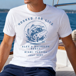 Camiseta Pescador Divertido Fiesta de Soltero de Pesca Pers