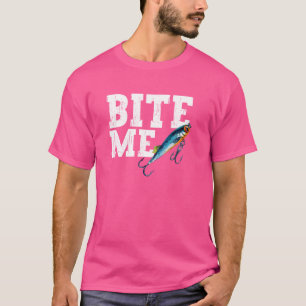 Camiseta Pescador divertido me muerde la pesca Pescado depo