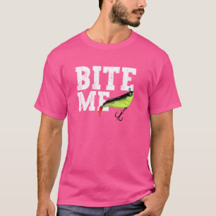 Camiseta Pescador divertido me muerde la pesca Pescado depo