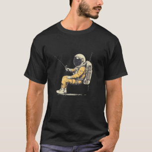Camiseta Pescador Espacial con una Captura Cósmica para Ast