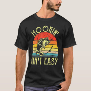Camiseta Pescador fácil de vintage de Hookin para hombres