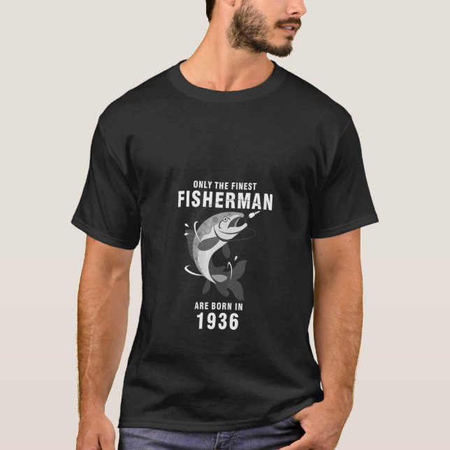 Camiseta Pescador femenino 1936 84º cumpleaños B (Anverso)