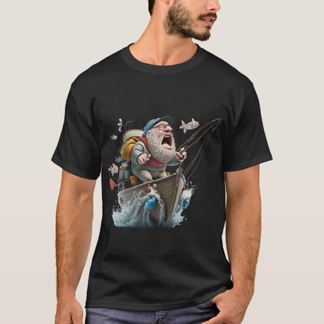 Camiseta Pescador gracioso (Anverso)