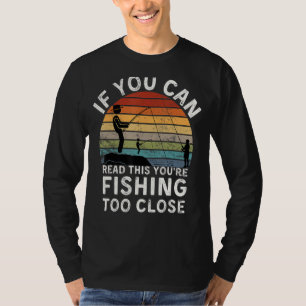 Camiseta Pescador Gracioso Para Los Hombres Si Se Puede Lee