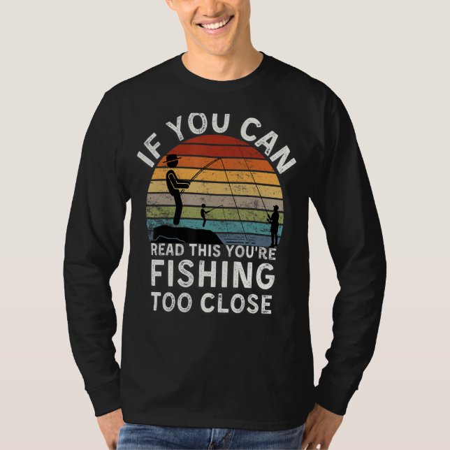 Camiseta Pescador Gracioso Para Los Hombres Si Se Puede Lee (Anverso)