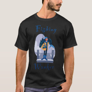 Camiseta Pescador imbécil - divertido, humor, broma - pesca
