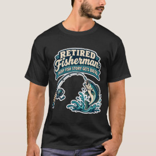 Camiseta Pescador Jubilado Divertido Humor de Pesca