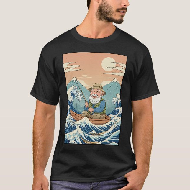 Camiseta Pescador Kawaii (Anverso)