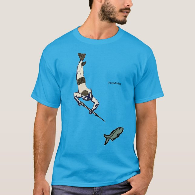 Camiseta Pescador libre de pesca de palo con paladar y pesc (Anverso)