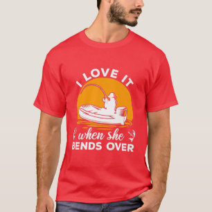 Camiseta Pescador, me encanta cuando se dobla sobre peces d