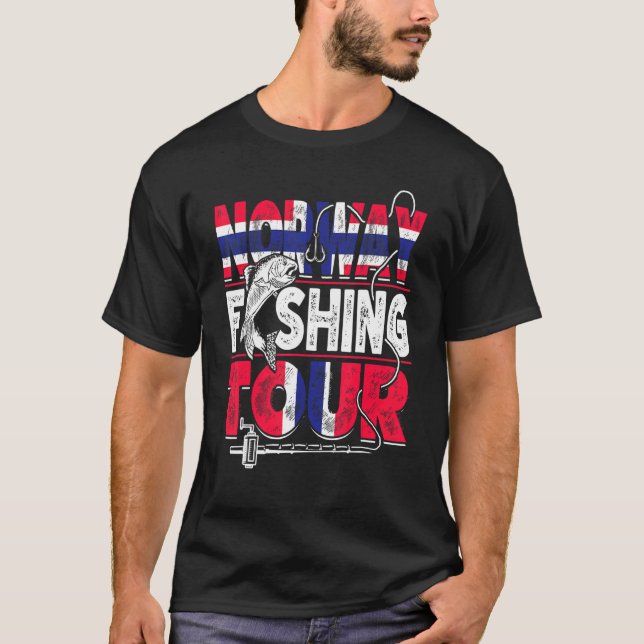 Camiseta Pescador noruego de vacaciones F (Anverso)