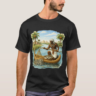 Camiseta Pescador nubio en el Nilo - Antiguo Egipto