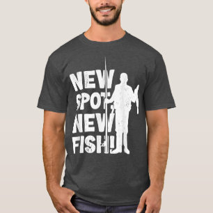 Camiseta Pescador Nuevo punto nuevo pez Fundido ventilador