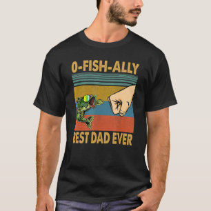 Camiseta Pescador Papá O Aliado Pescado Mejor Papá Vintage