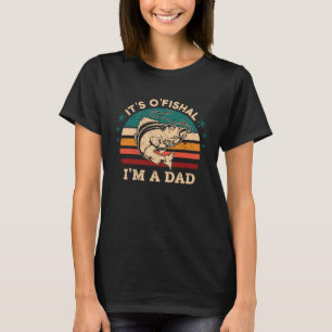 Camiseta Pescador papá Walleye Pun nuevo padre preñado