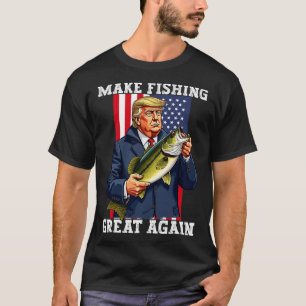 Camiseta Pescador patriótico hace que la pesca sea grande d