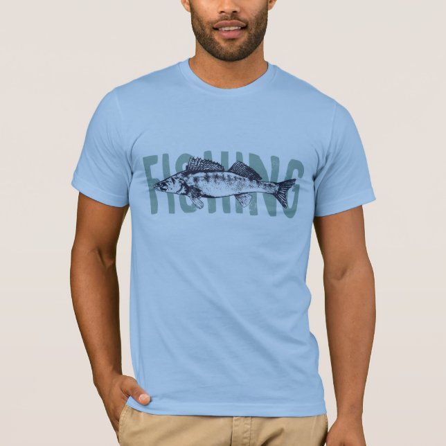 Camiseta Pescador Pescado Textos Arte (Anverso)