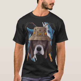 Camiseta Pescador Pescador Al Aire Libre Perro Cute Fly Fis