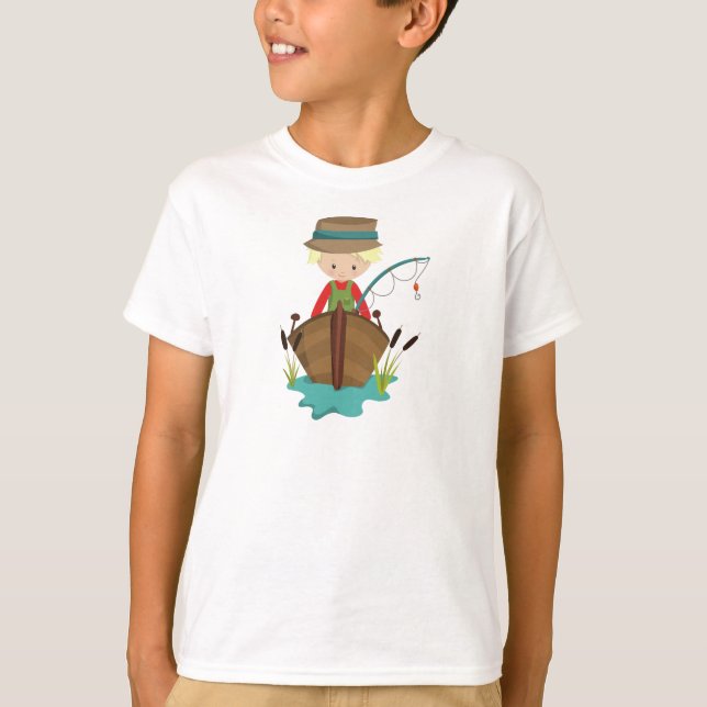 Camiseta Pescador, Pescador, Rod Pescador, Pelo Rubio (Anverso)
