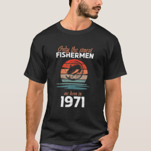 Camiseta Pescador Pesquero De Cumpleaños 1971 50º Mar De Cu