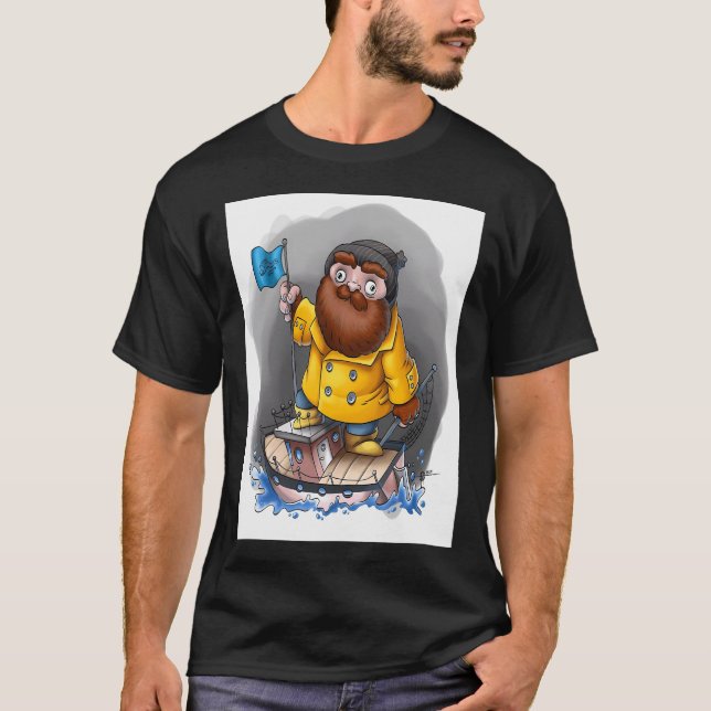 Camiseta Pescador Premium  (Anverso)