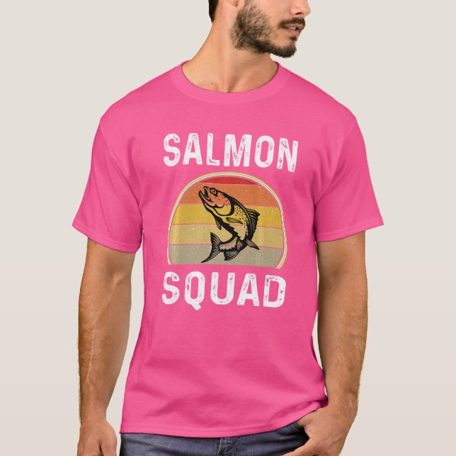 Camiseta Pescador Salmón Pescador Pescador Salmon Squad Re (Anverso)