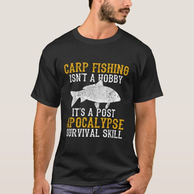 Camiseta Pescador superviviente de pesca de carpa regalo de (Anverso)