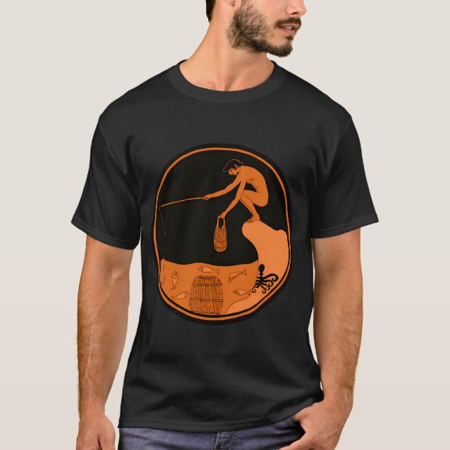 Camiseta Pescador trabajando (Anverso)