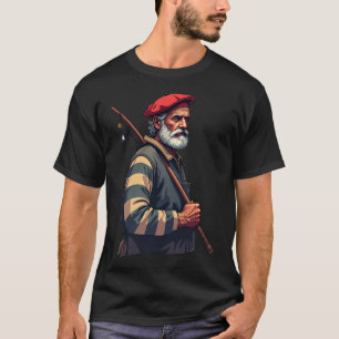 Camiseta Pescador vasco Arrantzale Vintage — Diseño de Cou