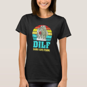 Camiseta Pescador Y Diseño Retro De Selfie De Pescado