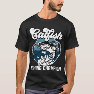 Camiseta Pescador Y Pescador Campeón De Pesca