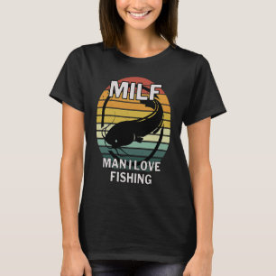 Camiseta Pescador y pescador de bagre de ángel con MI